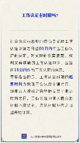 工伤认定时限规定：60日内完成认定程序
