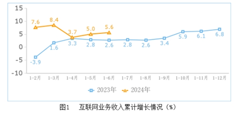 2024年上半年互联网行业运行数据出炉 业务收入利润双增长