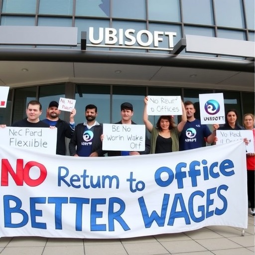 育碧员工抗议远程办公政策与薪酬待遇 罢工冲击公司现状