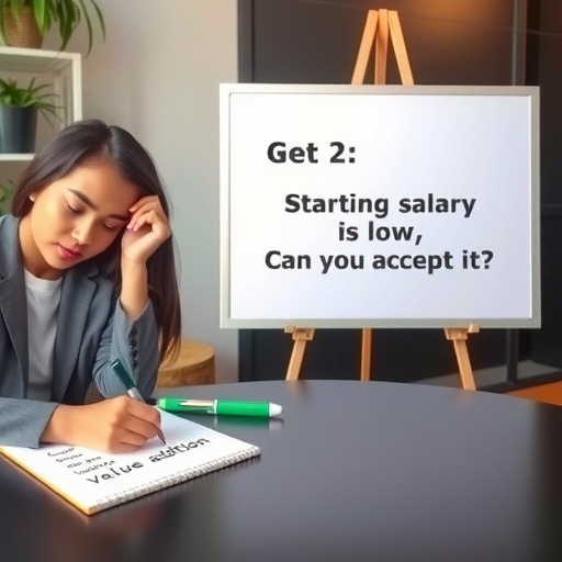 如何回答面试官问：“刚开始工资不高，你可以接受吗”？