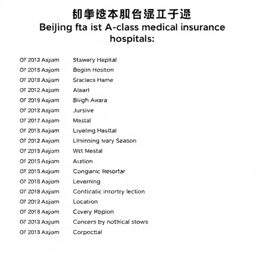 北京参保人员通用定点医院名单及修改指南