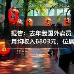 中国外卖员跻身蓝领收入前三,即时零售发展迅猛 中国外卖员跻身蓝领收入前三,即时零售发展迅猛