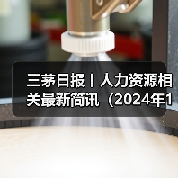 三茅日报丨人力资源相关最新简讯（2024年12月4日）