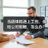 当团体险遇上工伤,保险公司拒赔,怎么办? 当团体险遇上工伤,保险公司拒赔,怎么办?
