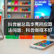 抖音副总裁李亮回应算法问题：科普做得不好，透明度不够