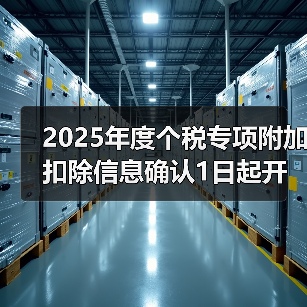 2025年度个税专项附加扣除信息确认1日起开始 2025年度个税专项附加扣除信息确认1日起开始