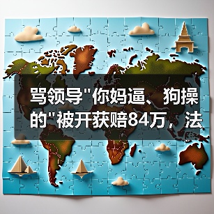 骂领导"你妈逼、狗操的"被开获赔84万,法院:仅处理员工不处理领导不公平! 骂领导"你妈逼、狗操的"被开获赔84万,法院:仅处理员工不处理领导不公平!