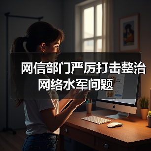 网信部门严厉打击整治网络水军问题