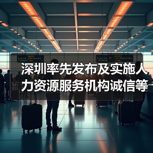 深圳率先出台人力资源服务诚信等级评价标准 深圳率先出台人力资源服务诚信等级评价标准