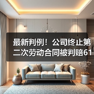 最新判例！公司终止第二次劳动合同被判赔61万（二审判决）