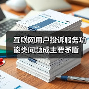 互联网用户投诉服务功能类问题成主要矛盾 互联网用户投诉服务功能类问题成主要矛盾