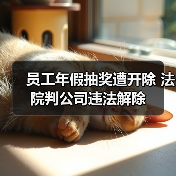 员工年假抽奖遭开除 法院判公司违法解除