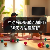 冲动辞职后能否撤回？30天内法律解析