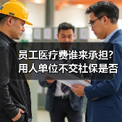 员工医疗费谁来承担?用人单位不交社保是否有效? 员工医疗费谁来承担?用人单位不交社保是否有效?