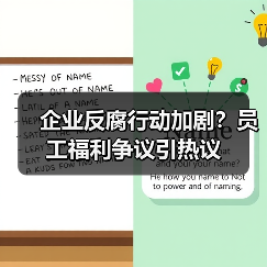 企业反腐行动加剧?员工福利争议引热议 企业反腐行动加剧?员工福利争议引热议