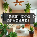 无底薪劳动合同能签吗?签合同要注意这些避坑点-玄熵慧联优聘 无底薪劳动合同能签吗?签合同要注意这些避坑点-玄熵慧联优聘