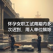 怀孕女职工试用期内多次迟到,用人单位解除劳动关系是否合法? 怀孕女职工试用期内多次迟到,用人单位解除劳动关系是否合法?