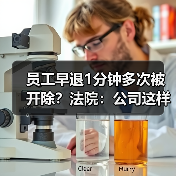 员工早退1分钟多次被开除?法院:公司这样做违法! 员工早退1分钟多次被开除?法院:公司这样做违法!
