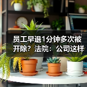 员工早退1分钟多次被开除?法院:公司这样做违法! 员工早退1分钟多次被开除?法院:公司这样做违法!
