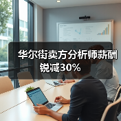 华尔街卖方分析师薪酬锐减30% 华尔街卖方分析师薪酬锐减30%