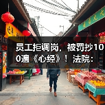 员工拒调岗,被罚抄100遍《心经》!法院:职场霸凌,赔12.5万! 员工拒调岗,被罚抄100遍《心经》!法院:职场霸凌,赔12.5万!