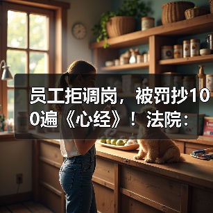 员工拒调岗,被罚抄100遍《心经》!法院:职场霸凌,赔12.5万! 员工拒调岗,被罚抄100遍《心经》!法院:职场霸凌,赔12.5万!