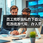 员工离职前私自下载公司游戏源代码,存入竞品公司购买的电脑中 法院:赔偿并停止侵权 员工离职前私自下载公司游戏源代码,存入竞品公司购买的电脑中 法院:赔偿并停止侵权