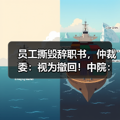 员工撕毁辞职书,仲裁委:视为撤回!中院:错,撤销裁决 员工撕毁辞职书,仲裁委:视为撤回!中院:错,撤销裁决