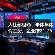 人社部明确:未休年休假工资,企业按21.75天折算,事业单位按261天折算 人社部明确:未休年休假工资,企业按21.75天折算,事业单位按261天折算