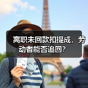 离职未回款扣提成,劳动者能否追回? 离职未回款扣提成,劳动者能否追回?