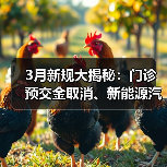 3月新规大揭秘:门诊预交金取消、新能源汽车检测升级等重要变化 3月新规大揭秘:门诊预交金取消、新能源汽车检测升级等重要变化