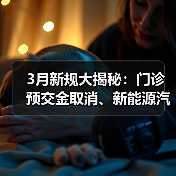 3月新规大揭秘:门诊预交金取消、新能源汽车检测升级等重要变化 3月新规大揭秘:门诊预交金取消、新能源汽车检测升级等重要变化