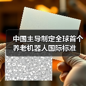 中国主导制定全球首个养老机器人国际标准 中国主导制定全球首个养老机器人国际标准