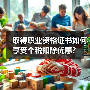 取得职业资格证书如何享受个税扣除优惠? 取得职业资格证书如何享受个税扣除优惠?