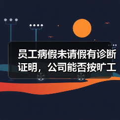 员工病假未请假有诊断证明,公司能否按旷工解除? 员工病假未请假有诊断证明,公司能否按旷工解除?