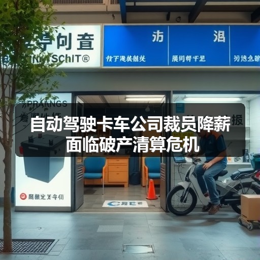 自动驾驶卡车公司裁员降薪 面临破产清算危机