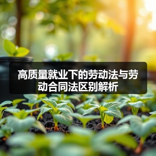 高质量就业下的劳动法与劳动合同法区别解析