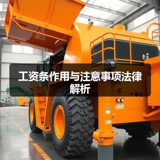 工资条作用与注意事项法律解析