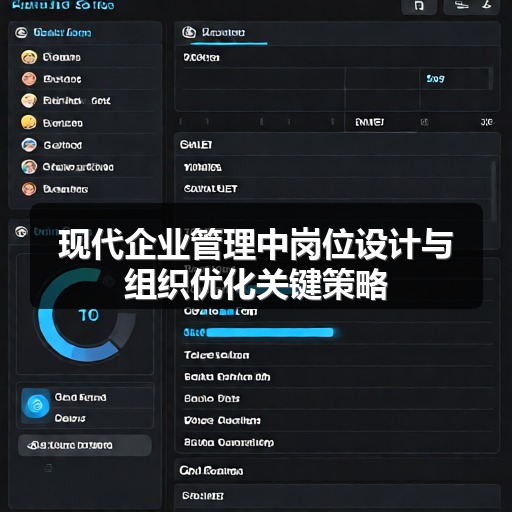 现代企业管理中岗位设计与组织优化关键策略