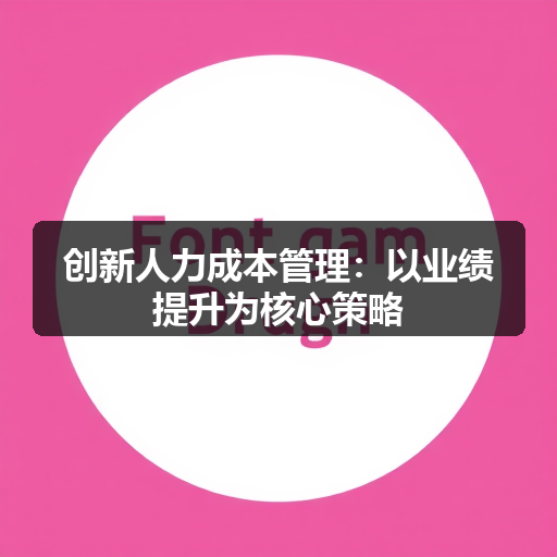 创新人力成本管理：以业绩提升为核心策略