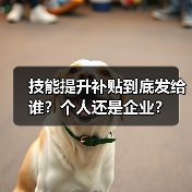 技能提升补贴到底发给谁？个人还是企业？