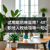 试用期后难留用？48%职场人败给领导一句话