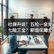 社保升级！五险一金变七险三金？新增保障全解析