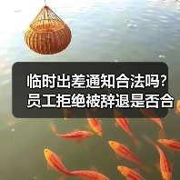 临时出差通知合法吗？员工拒绝被辞退是否合规？
