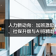 人力新动向：加班激励、社保升级与AI招聘趋势