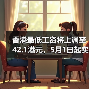 香港最低工资将上调至42.1港元，5月1日起实施？