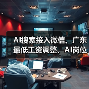 AI搜索接入微信、广东最低工资调整、AI岗位月薪6万最新动态 AI搜索接入微信、广东最低工资调整、AI岗位月薪6万最新动态