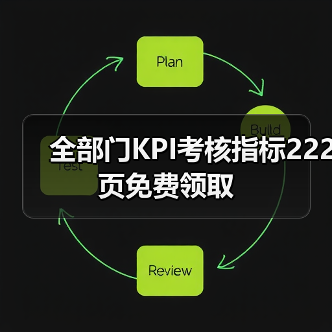 全部门KPI考核指标222页免费领取
