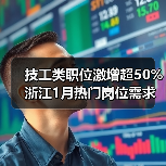 技工类职位激增超50% 浙江1月热门岗位需求全解析