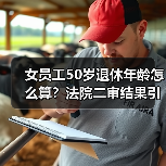 女员工50岁退休年龄怎么算?法院二审结果引争议! 女员工50岁退休年龄怎么算?法院二审结果引争议!